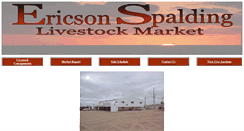 Desktop Screenshot of ericsonlivestock.com