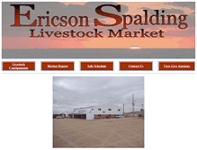 Tablet Screenshot of ericsonlivestock.com